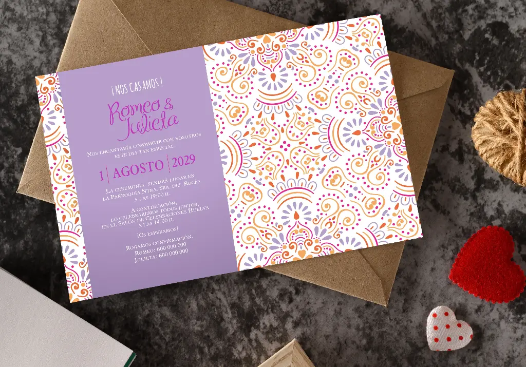 INVITACIONES DE BODA 51041 - INVITACIONES DE BODA TENDENCIA