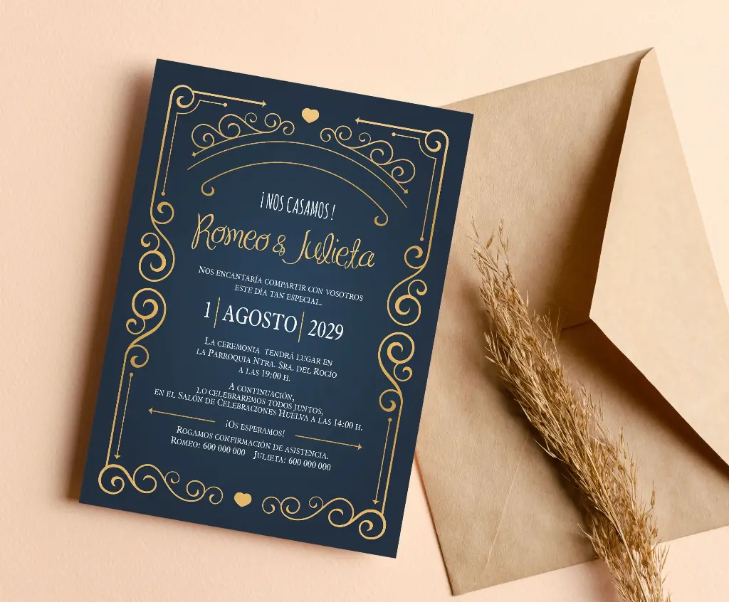 INVITACIONES DE BODA 51043 - INVITACIONES DE BODA BOHEMIA