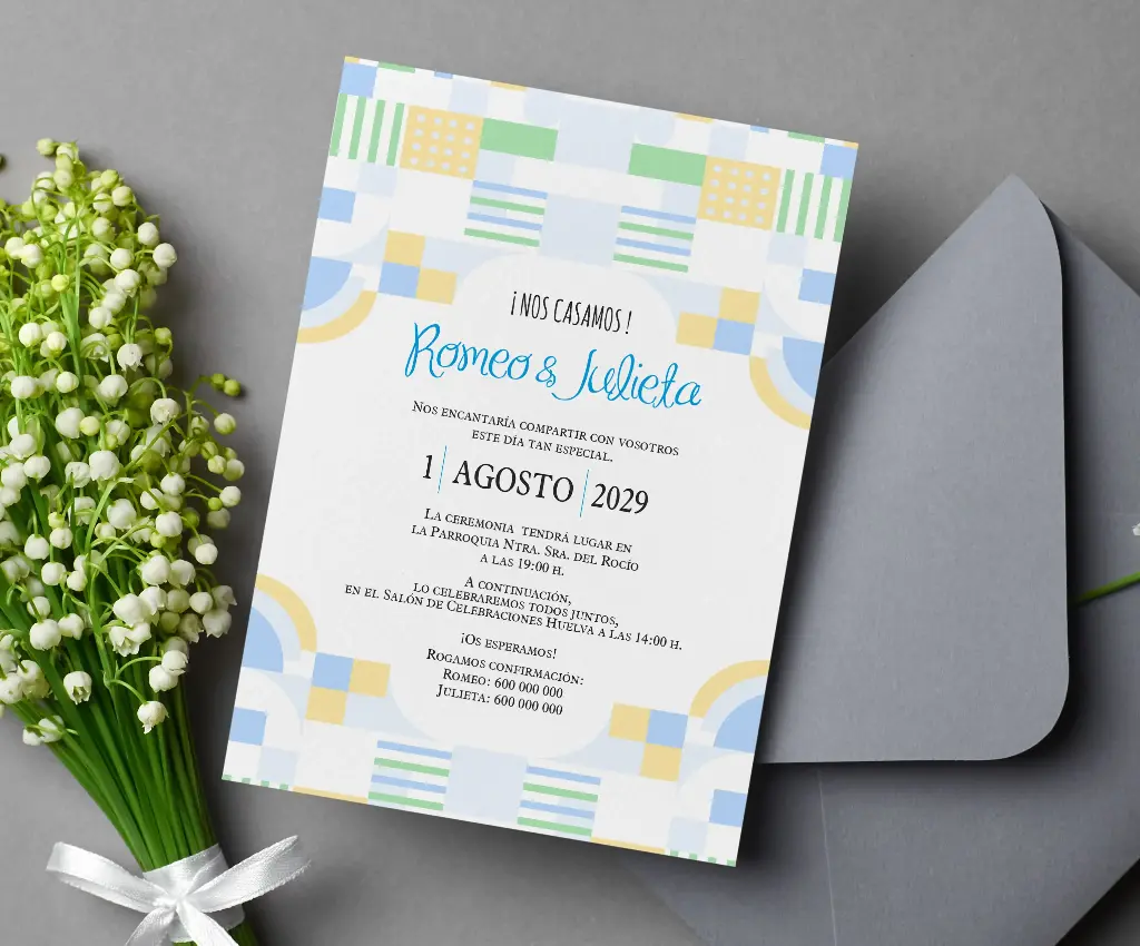 INVITACIONES DE BODA 51045 - INVITACIONES DE BODA TENDENCIA